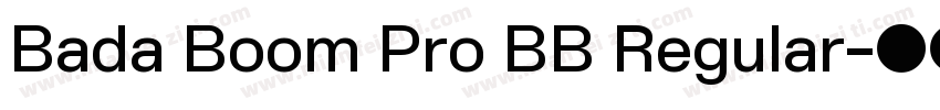 Bada Boom Pro BB Regular字体转换